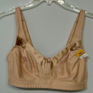 Bestform Wireless Bra Women 38C Latte NWT Cotton Soft Cup 5006715 Beige Support